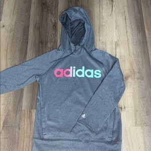 Grey adidas climawarm hoodie
